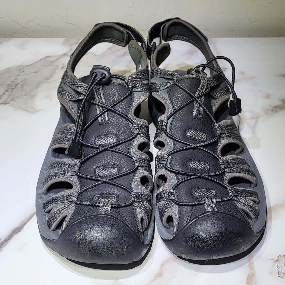 Dream Pairs Men's Black/Grey Adventurous Summer Outdoor Sandals Size 13 - Picture 4 of 12
